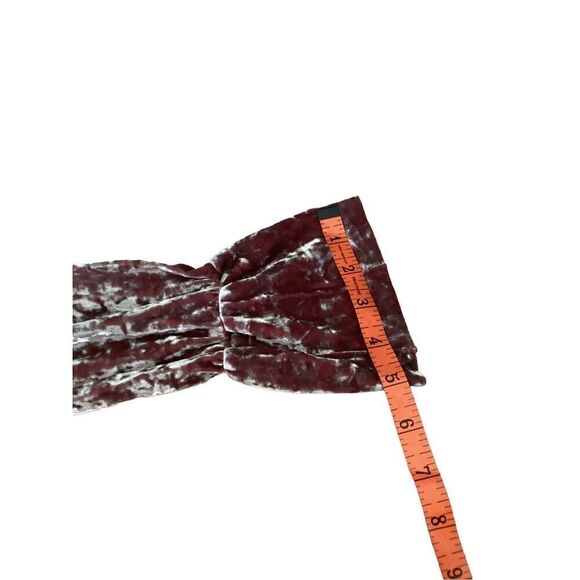 Zara Velvet Long Sleeve Crop Top Soft Everyday Workwear Party Going Out - Picture 7 of 10